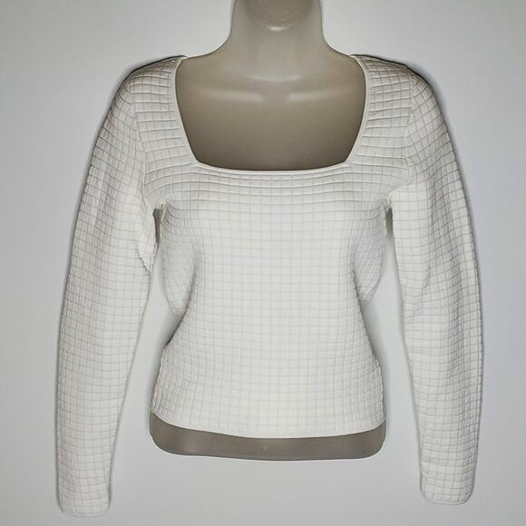 Proenza Schouler White Label Square Neck Quilted Knit Top XS Great Condition - Picture 3 of 14